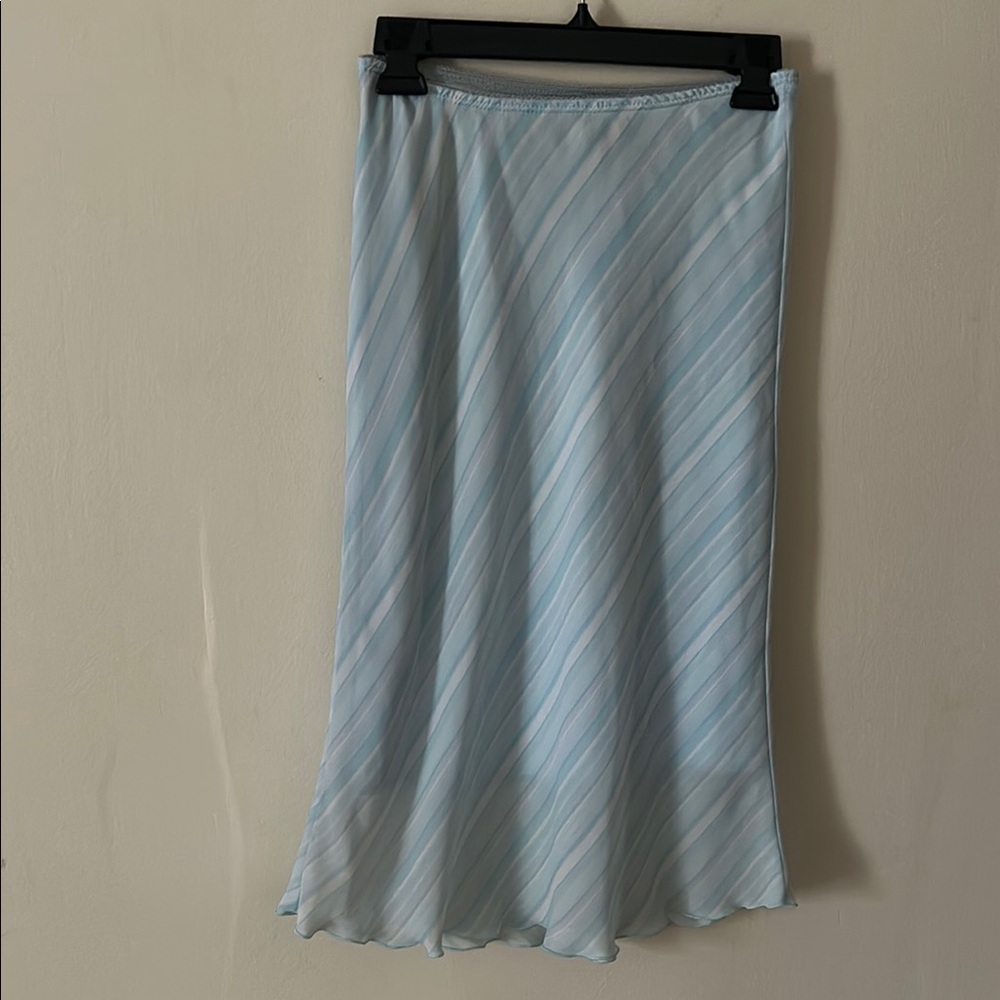 Tailor B. Moss Light Blue A-Line Skirt